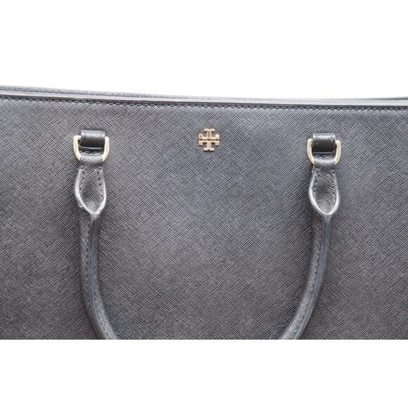 Tory Burch Black Saffiano Robinson Handbag Crossbody - Picture 3 of 13